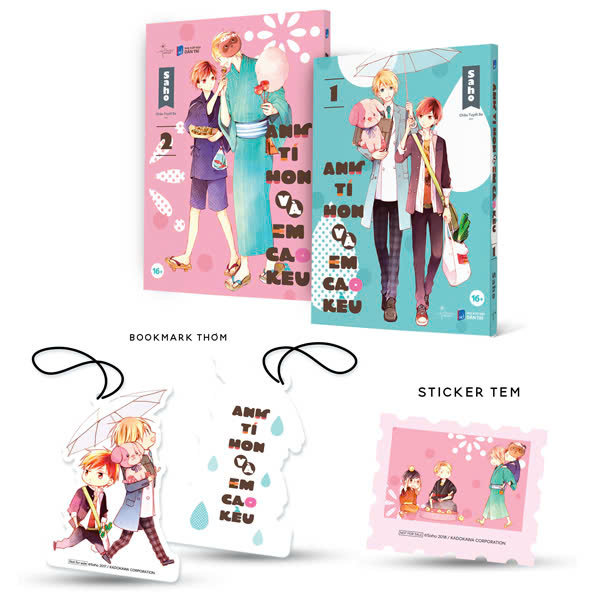 Bo
						
										
										Bo Manga - Anh Ti Hon Va Em Cao Keu - Tap 1 + Tap 2 (Bo 2 Tap) - Ban Dac Biet - Tang Kem Sticker Tem + Bookmark Thom
