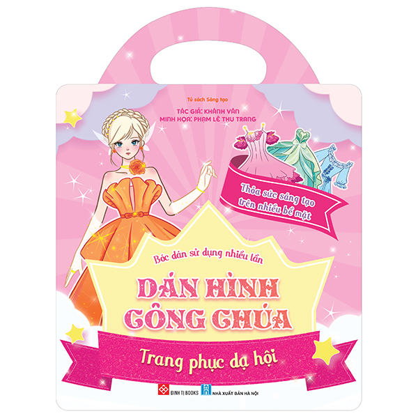 Bóc Dán Sử Dụng Nhiều Lần - Dán Hình Công Chúa - Trang Phục Dạ Hội